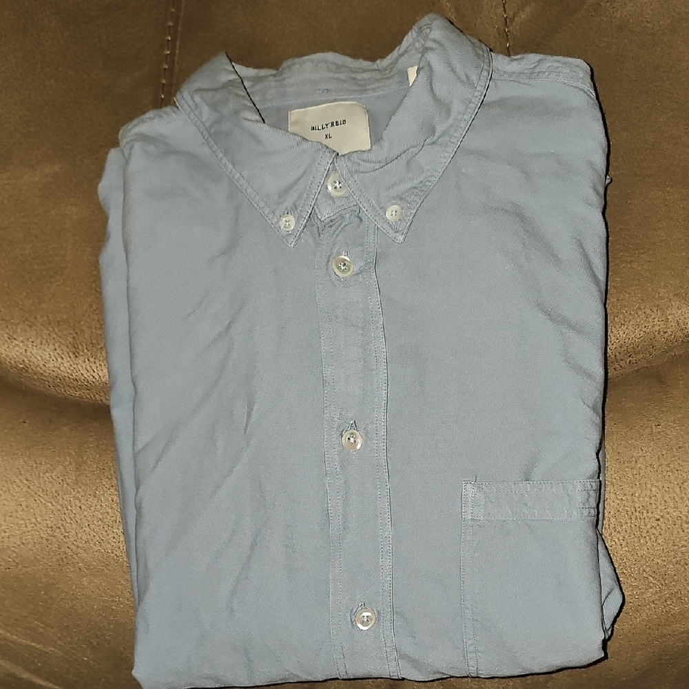Billy Reid Light Blue Casual Button Down Shirt